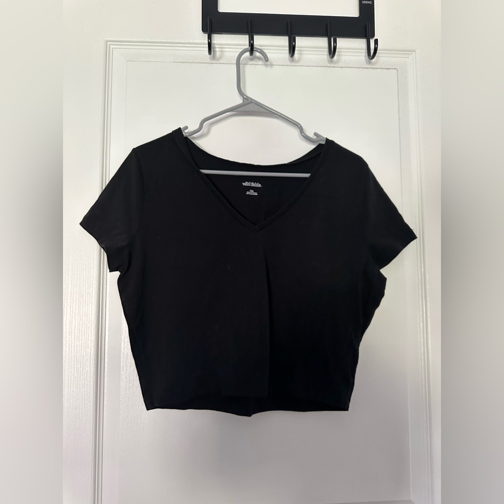 Black wild fable crop top